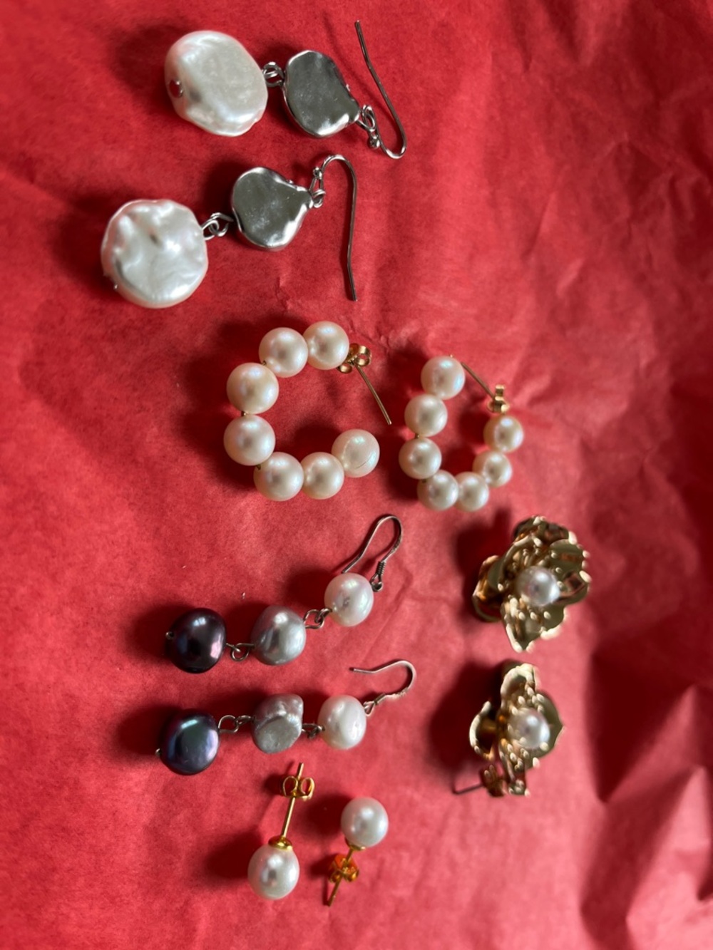 Pearl Earring Collection - White and Ivory Pearls